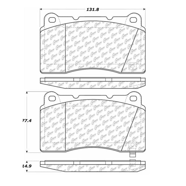Centric Parts Centric Premium Pads, 300.10010 300.10010 - main